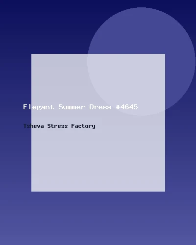 فستان صيفي أنيق #4645