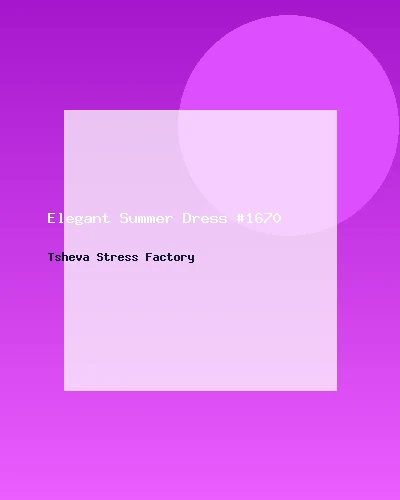 فستان صيفي أنيق #1670