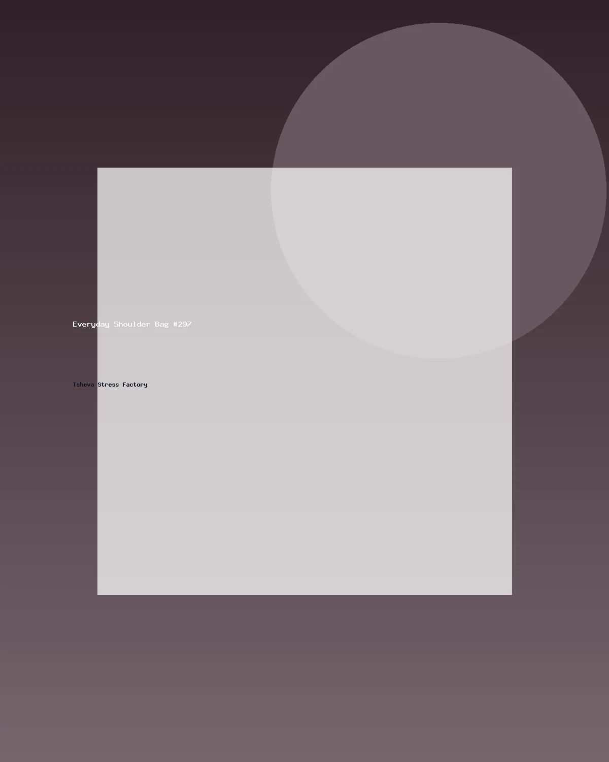 حقيبة كتف عملية #297