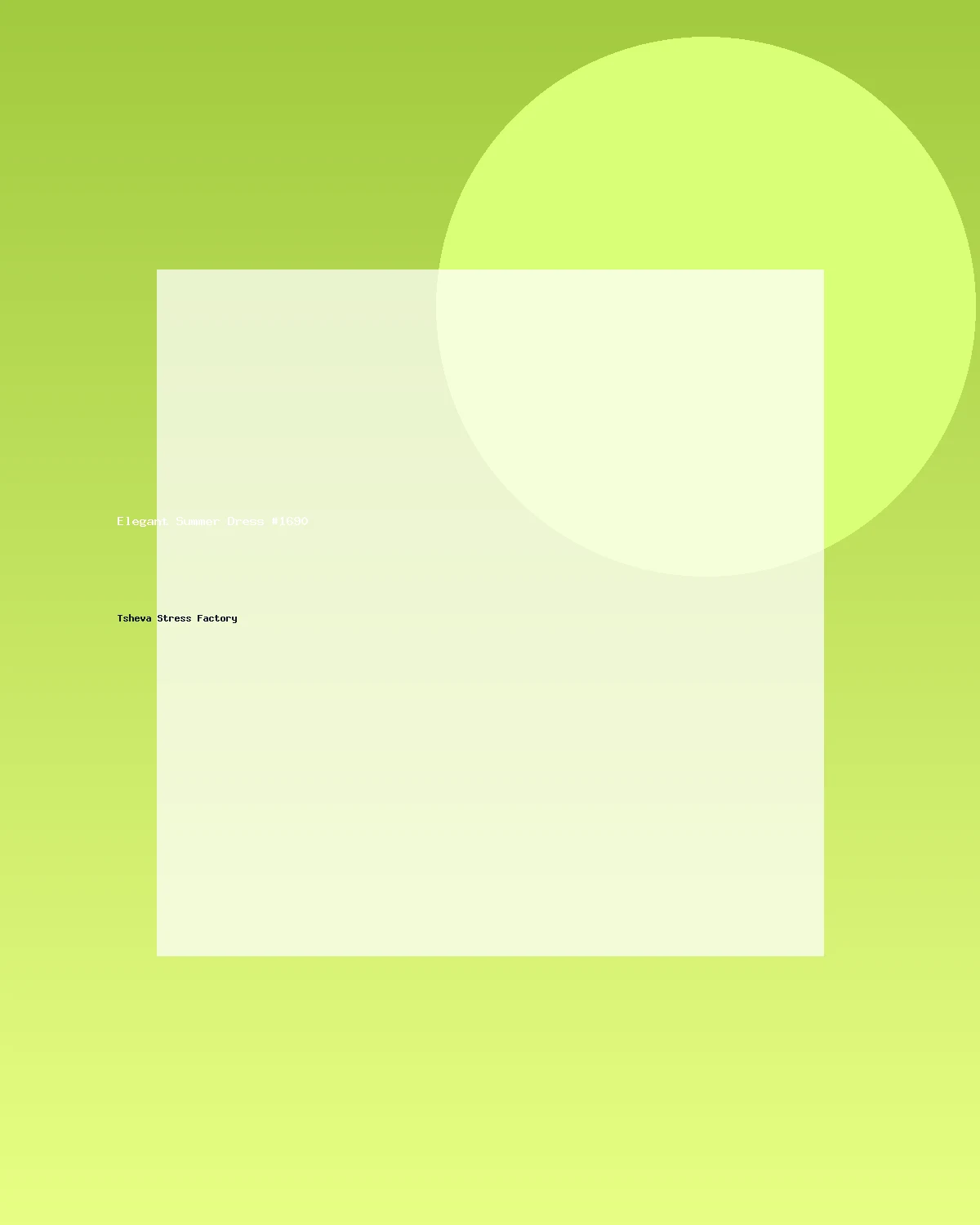 فستان صيفي أنيق #1690
