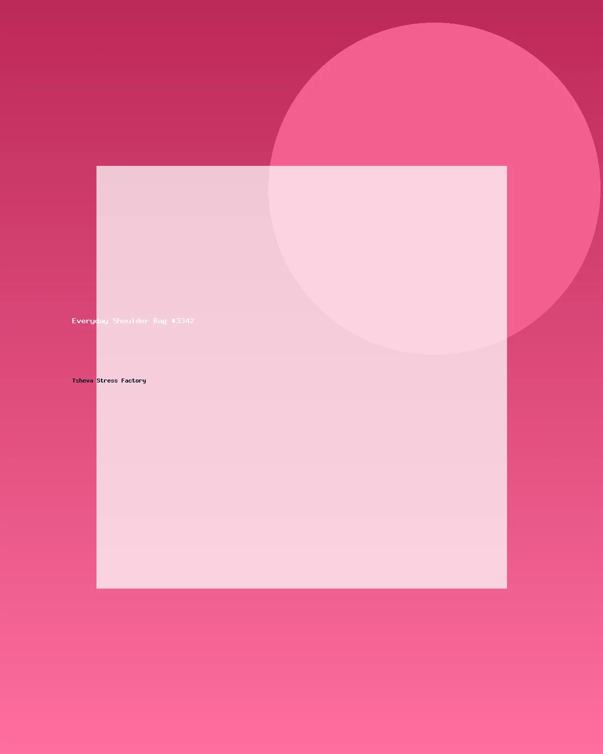 حقيبة كتف عملية #3342