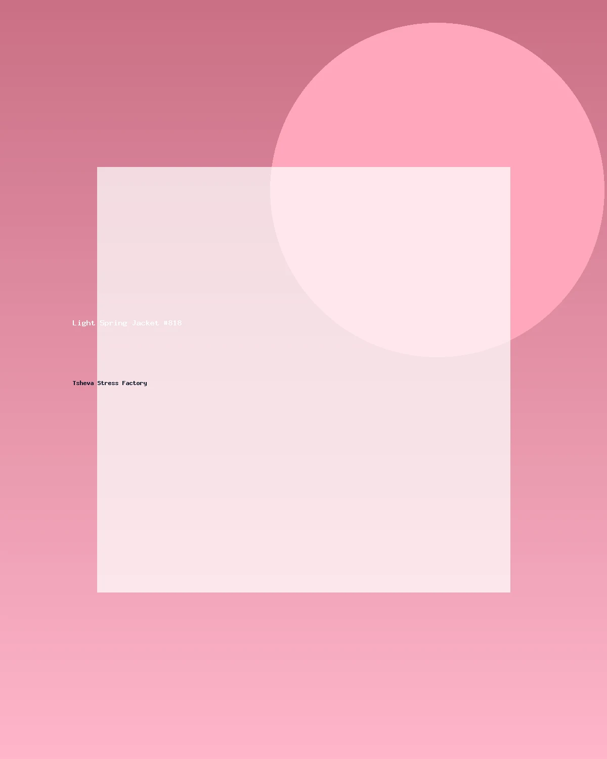 جاكيت خفيف للربيع #818