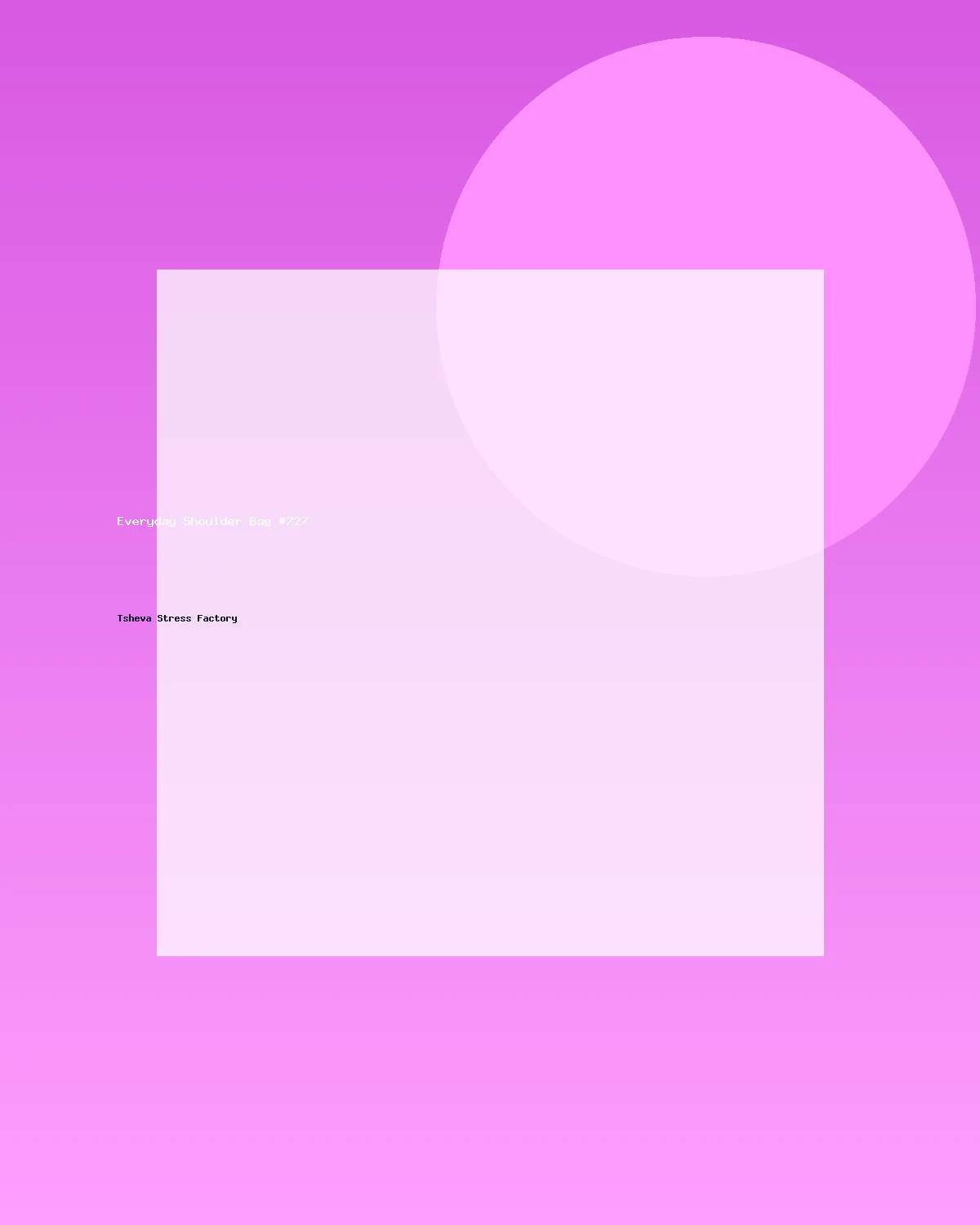 حقيبة كتف عملية #727