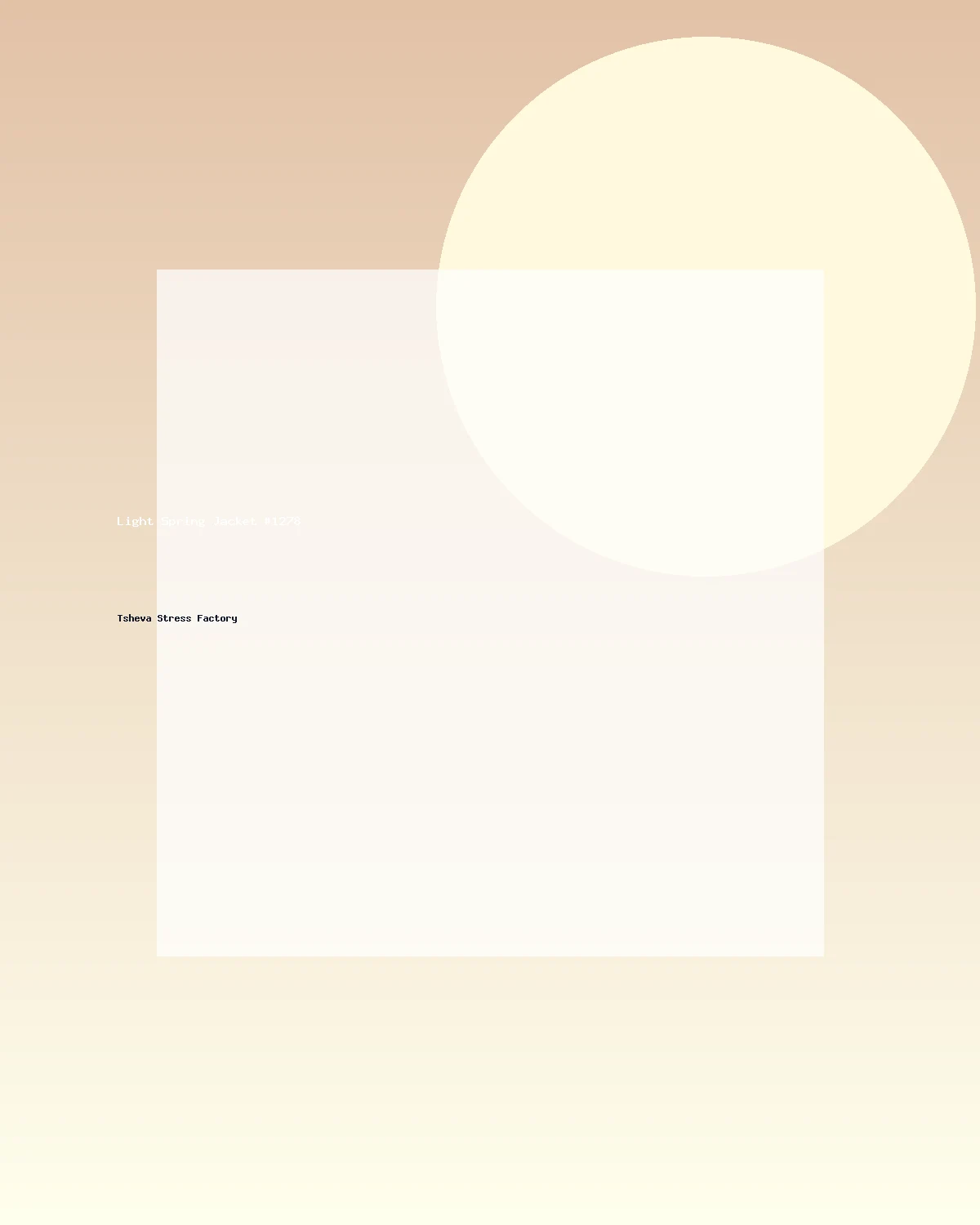 جاكيت خفيف للربيع #1278