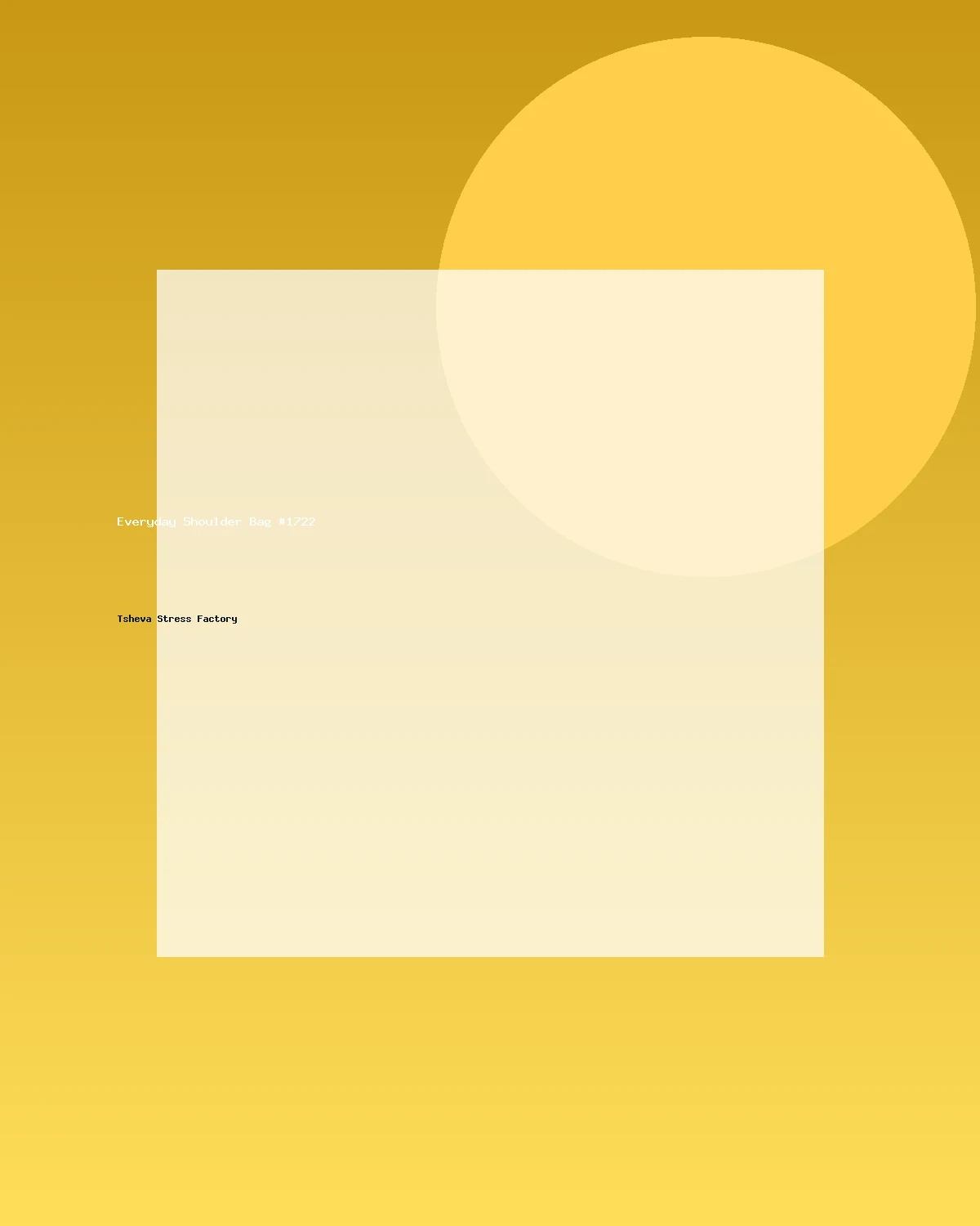 حقيبة كتف عملية #1722
