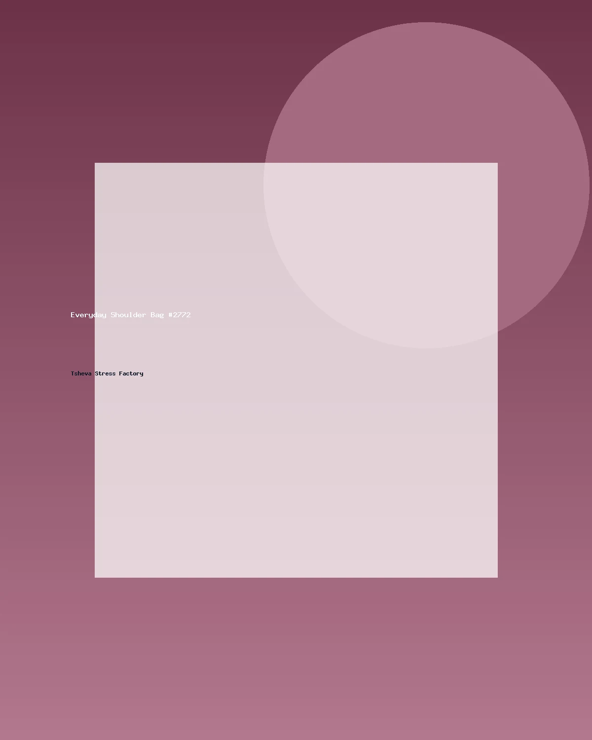 حقيبة كتف عملية #2772