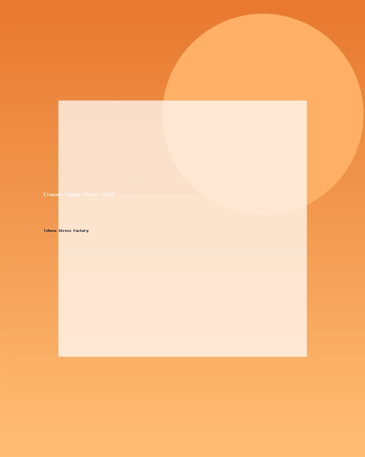فستان صيفي أنيق #1680