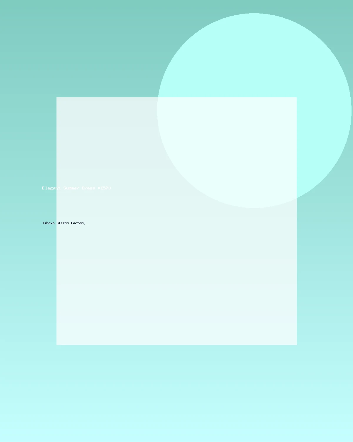 فستان صيفي أنيق #1570