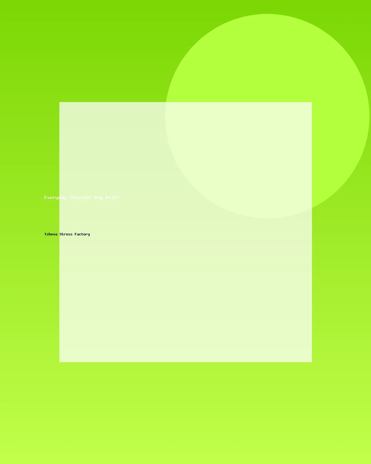 حقيبة كتف عملية #1437
