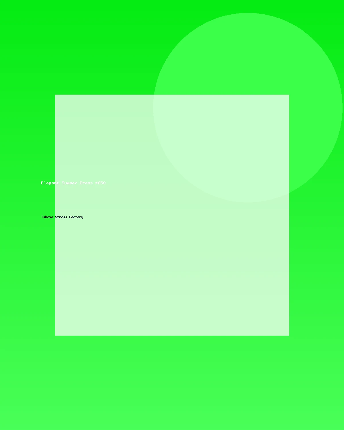 فستان صيفي أنيق #650
