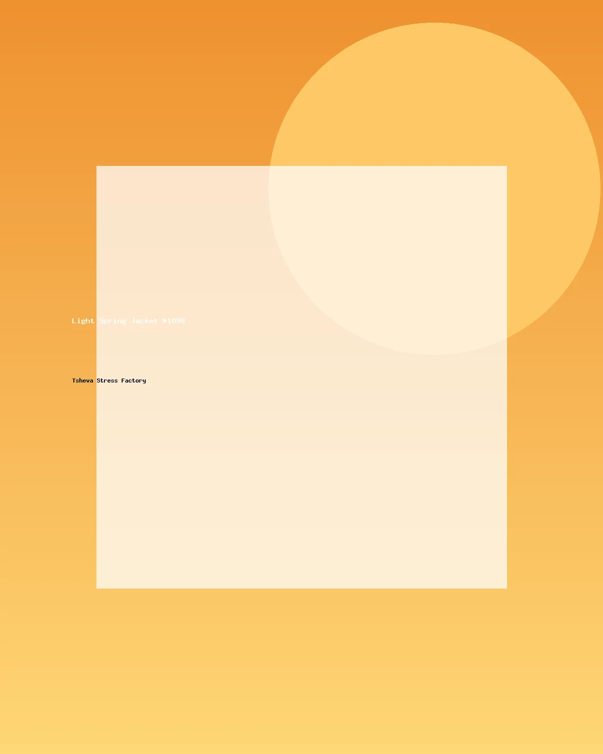 جاكيت خفيف للربيع #1098