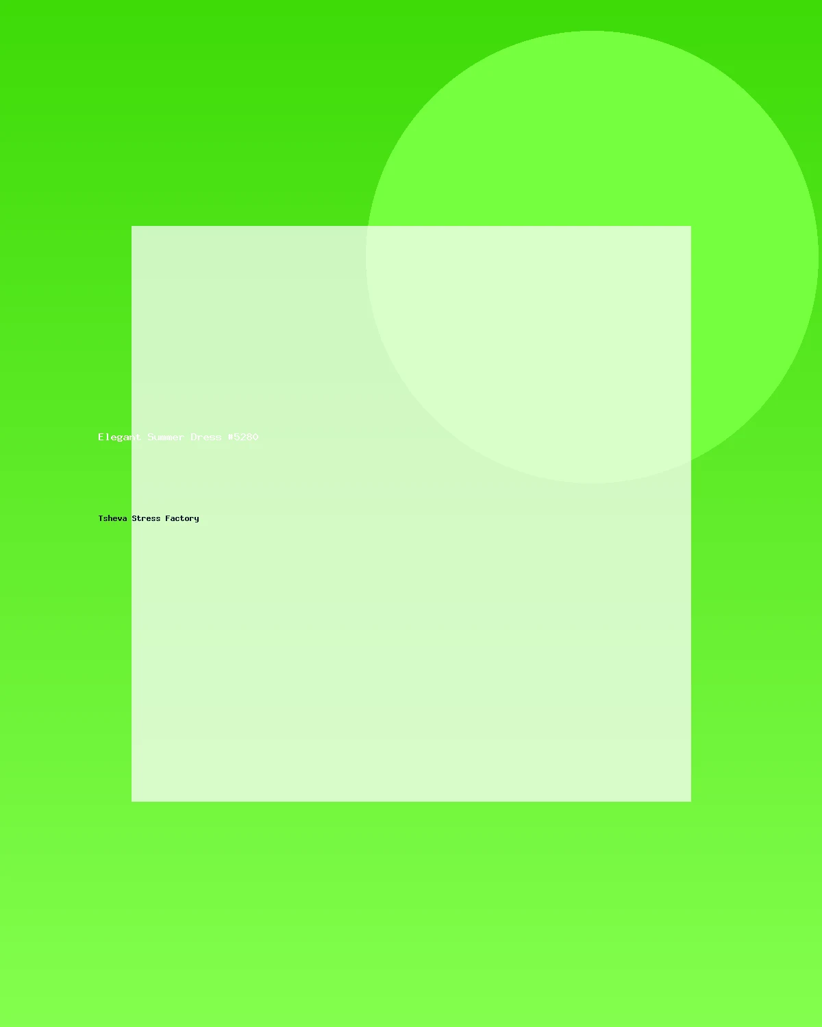 فستان صيفي أنيق #5280