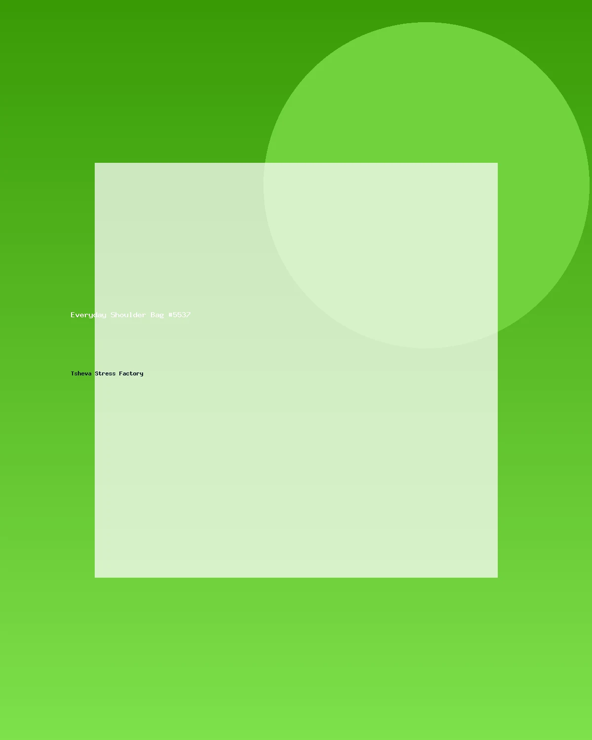 حقيبة كتف عملية #5537